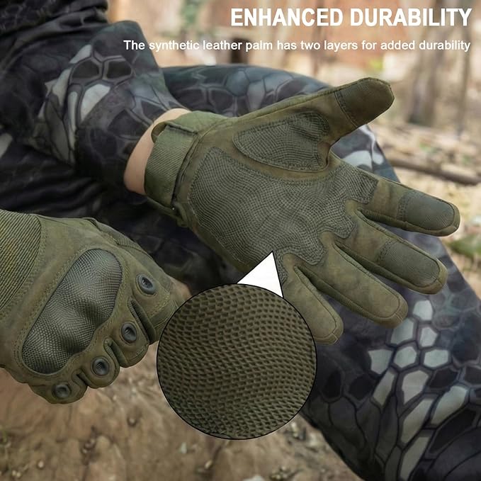 Guantes de motocicleta HYCOPROT para hombre, táctiles y resistentes miniatura 7