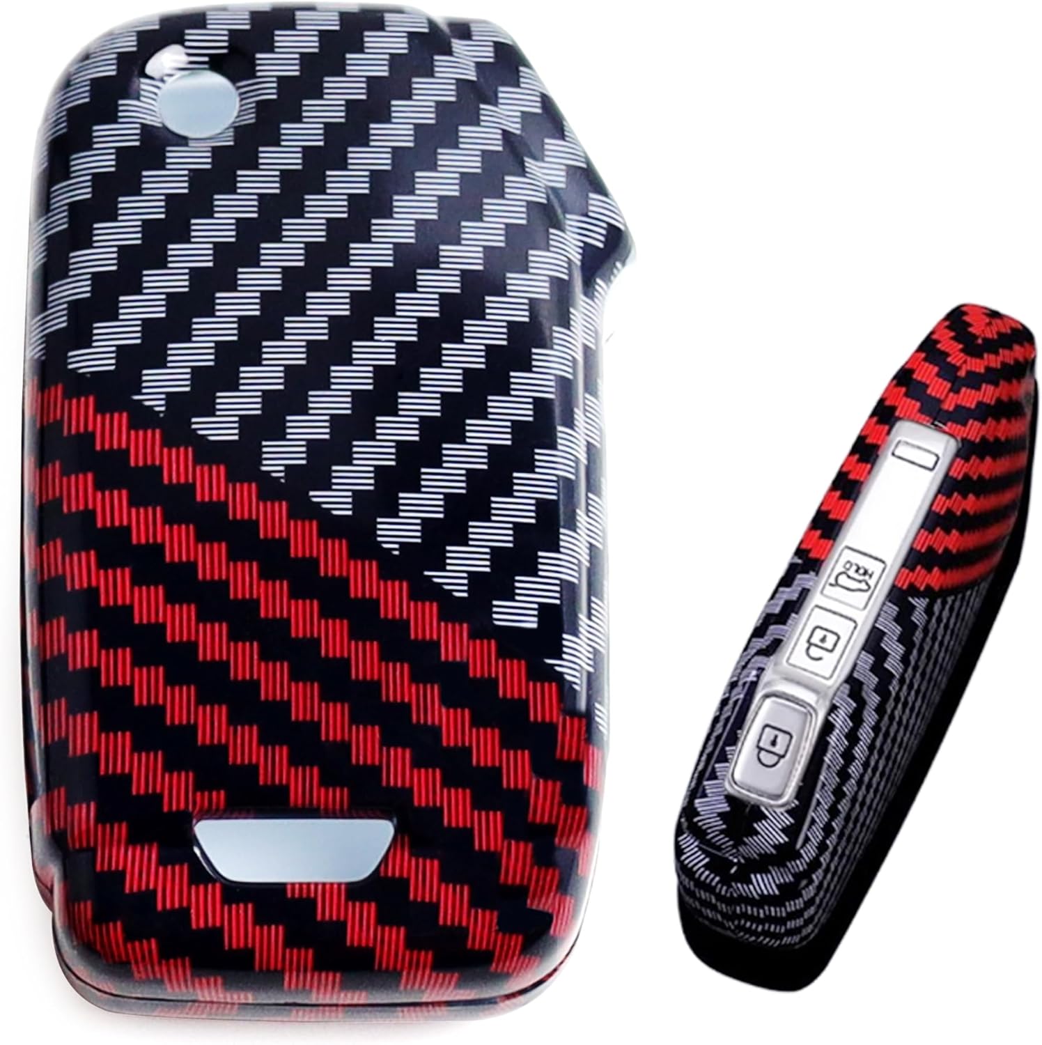 T-carbon Key Fob Cover Fits Mini Countryman S SE ALL4 F65 F66 2025 Keyless