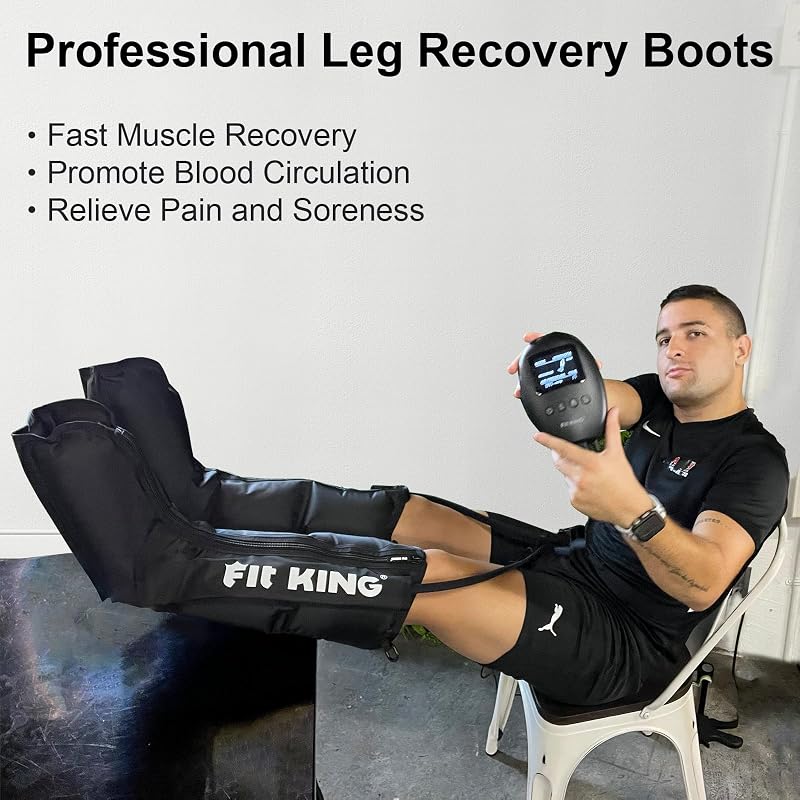 FIT KING Lábmasszírozó Kompressziós Masszázs Lábra és Lábfejre Nyirokdrénázs