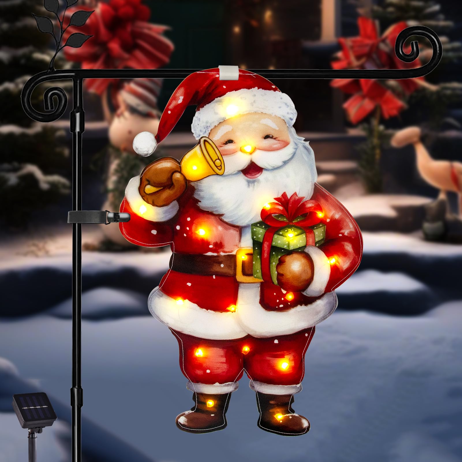 Amazon.com : amadecohome Lighted Christmas Garden Flag 28x40, 8