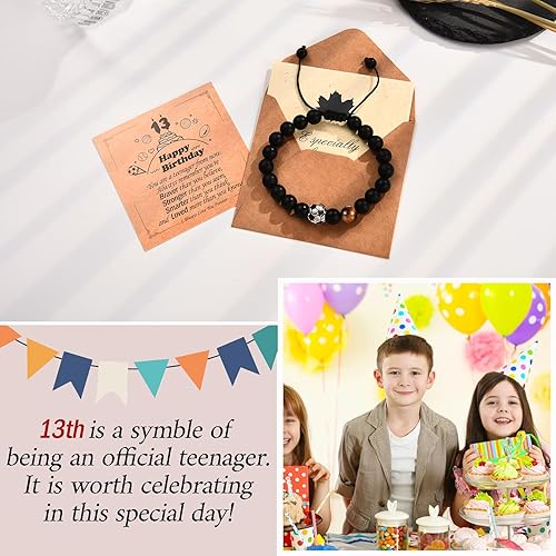 Miniatura 4 de Ideas de regalos de cumpleaños para niños de 13, 16 y 18 años, regalos de cumpleaños 13, 16, 18 para niños, pulsera de cuentas para él,