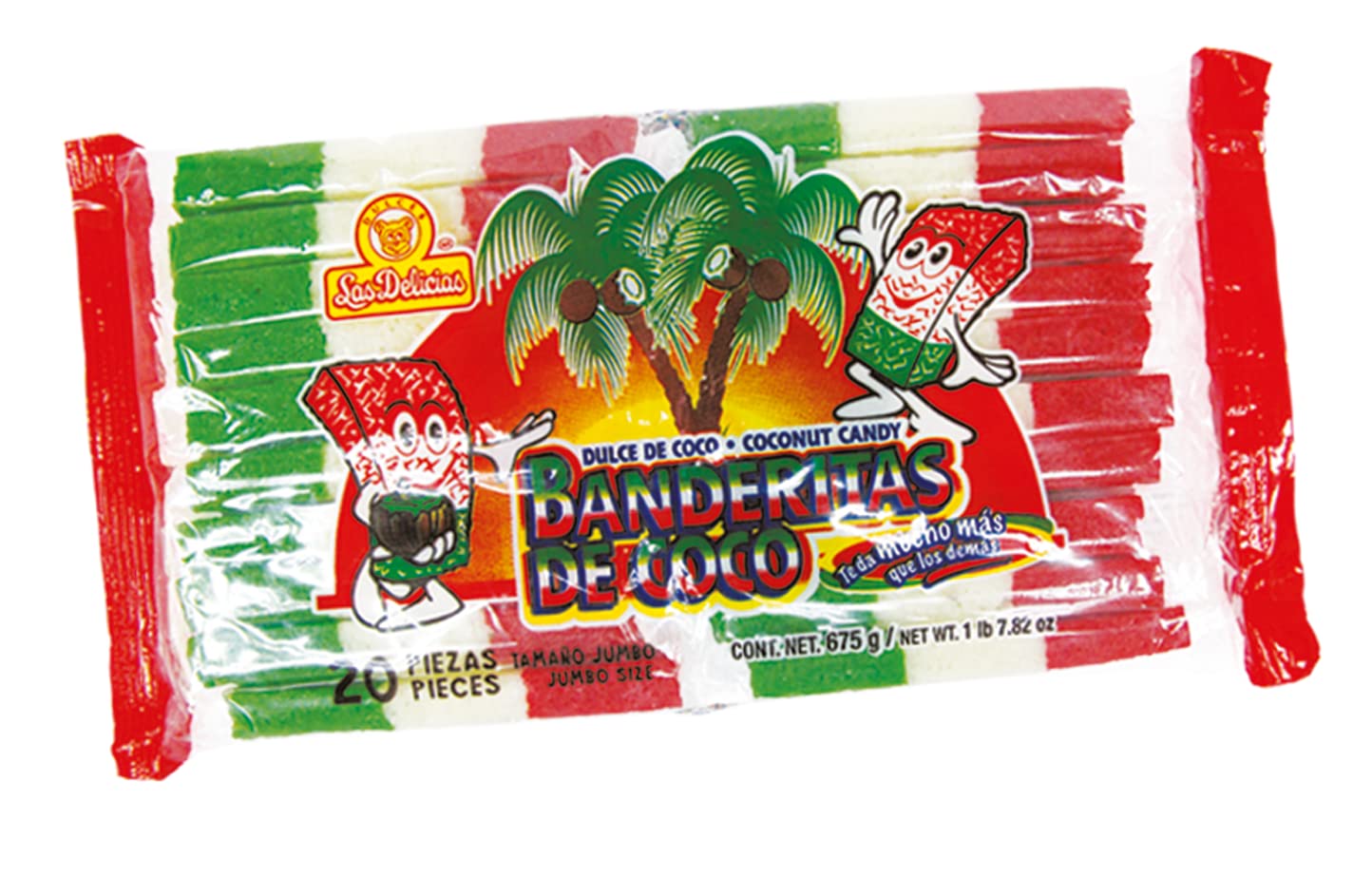 Las Delicias Banderitas De Coco Coconut Candy