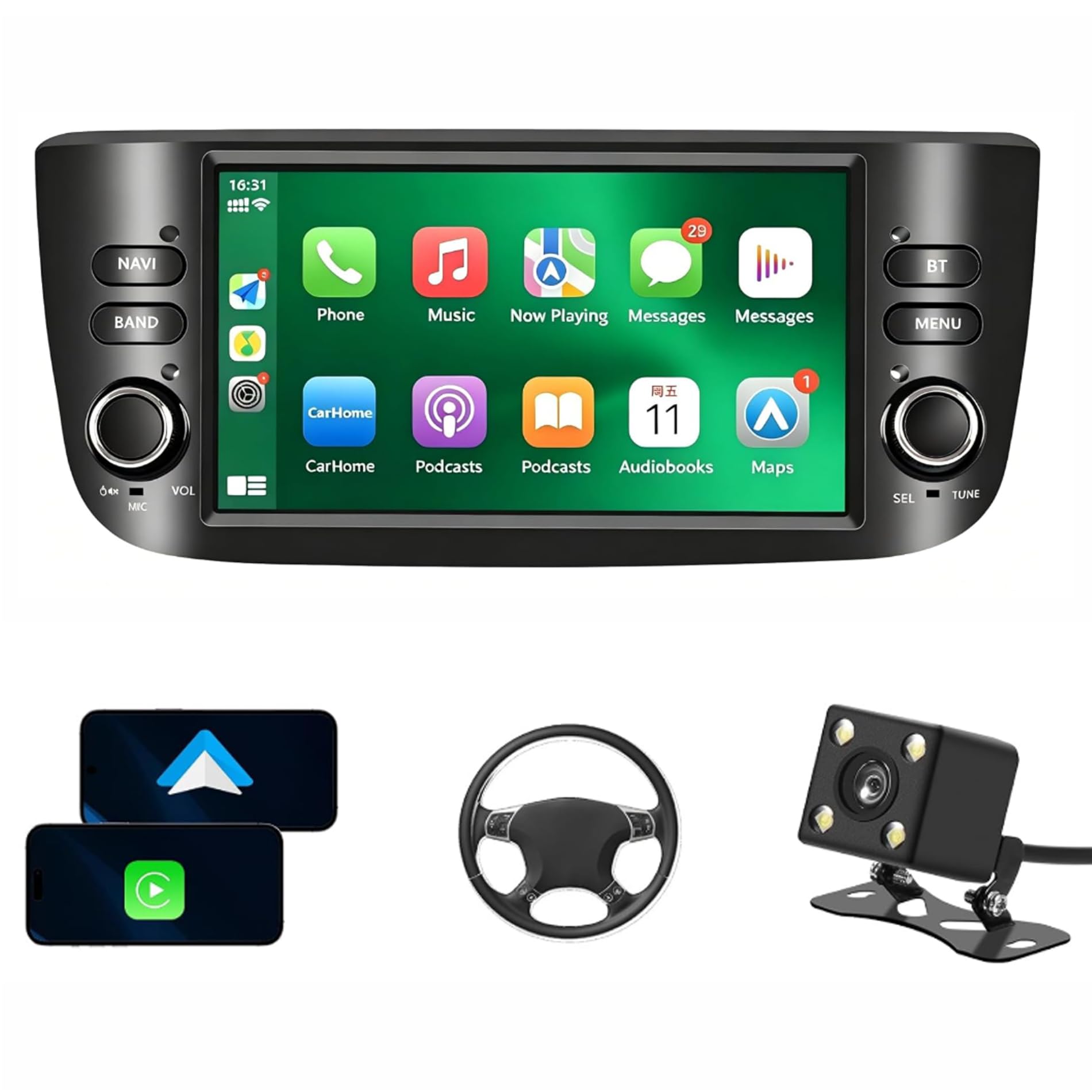Autoradio pour Fiat Punto avec écran Tactile 10,1 Pouces