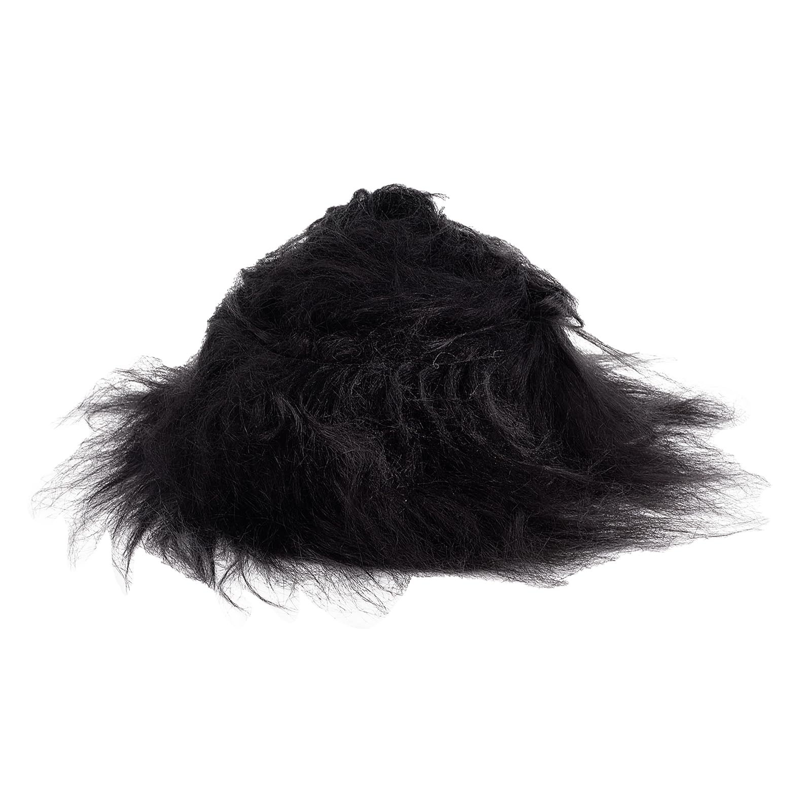 NICENEEDED Black Faux Fur Fabric, 2x59 Inch Precut Fabric Strips