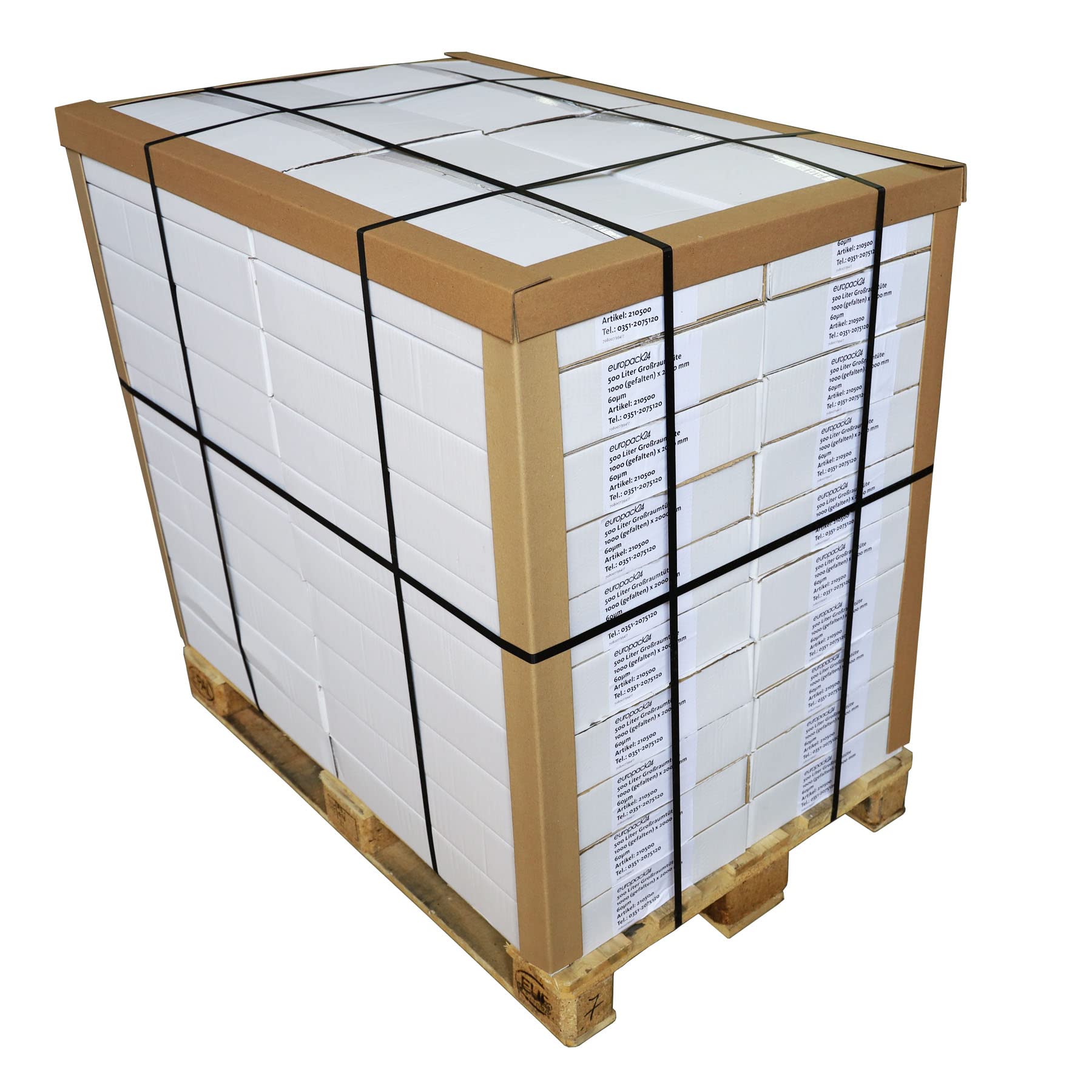 100 Kantenschutzwinkel | Vollpappe | Schenkelbreite: 35mm - Länge: 60cm - Dicke: 2mm | Kantenschutzleisten zum Kantenschonen für optimale Ladungssicherung Braun
