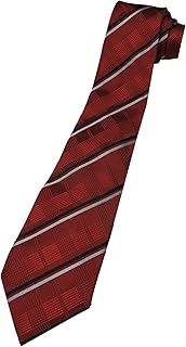 Donald Trump Neck Tie Red, Black and Silver Striped