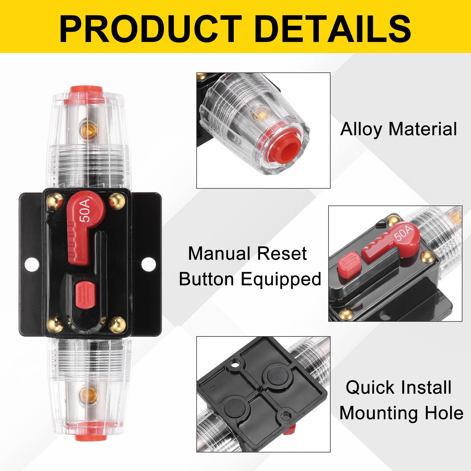 DMiotech 2 Pack 50A Circuit Breaker - Image 3