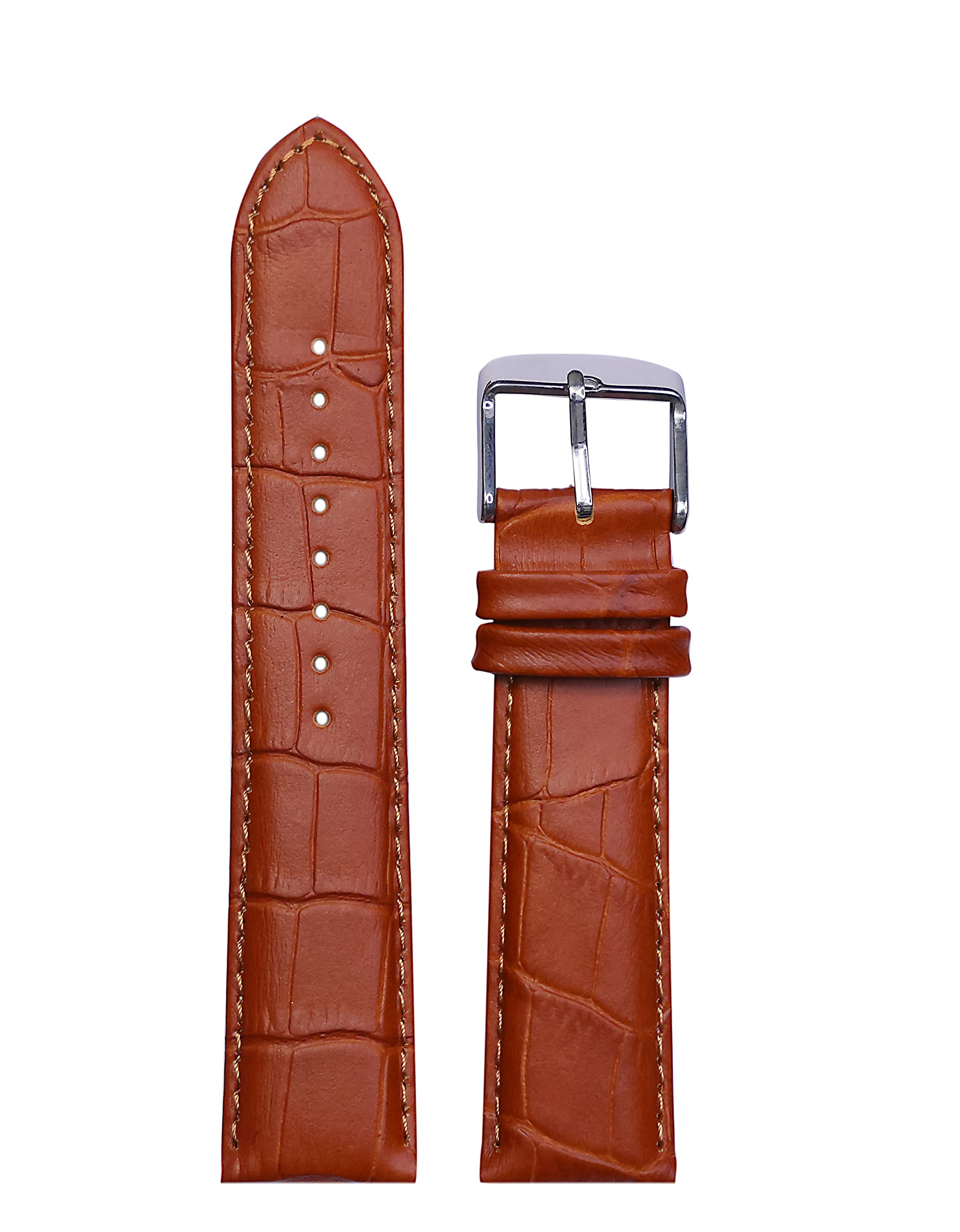 EXOR TANGO Watch Leather Strap TAN Colour with MATCH Stich HALF DUKE Finish 22MM Size (B0BR836DLJ) Amazon Price History, Amazon Price Tracker