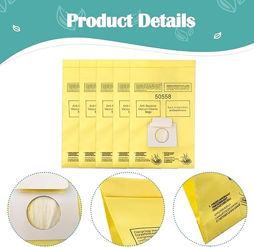 Miniatura 6 de Paquete de 20 bolsas de vacío de repuesto 5055 para recipiente tipo CQ 5055 50555 50557 50558 50403 50410 53291 tipo C-5 C-18 amarillo