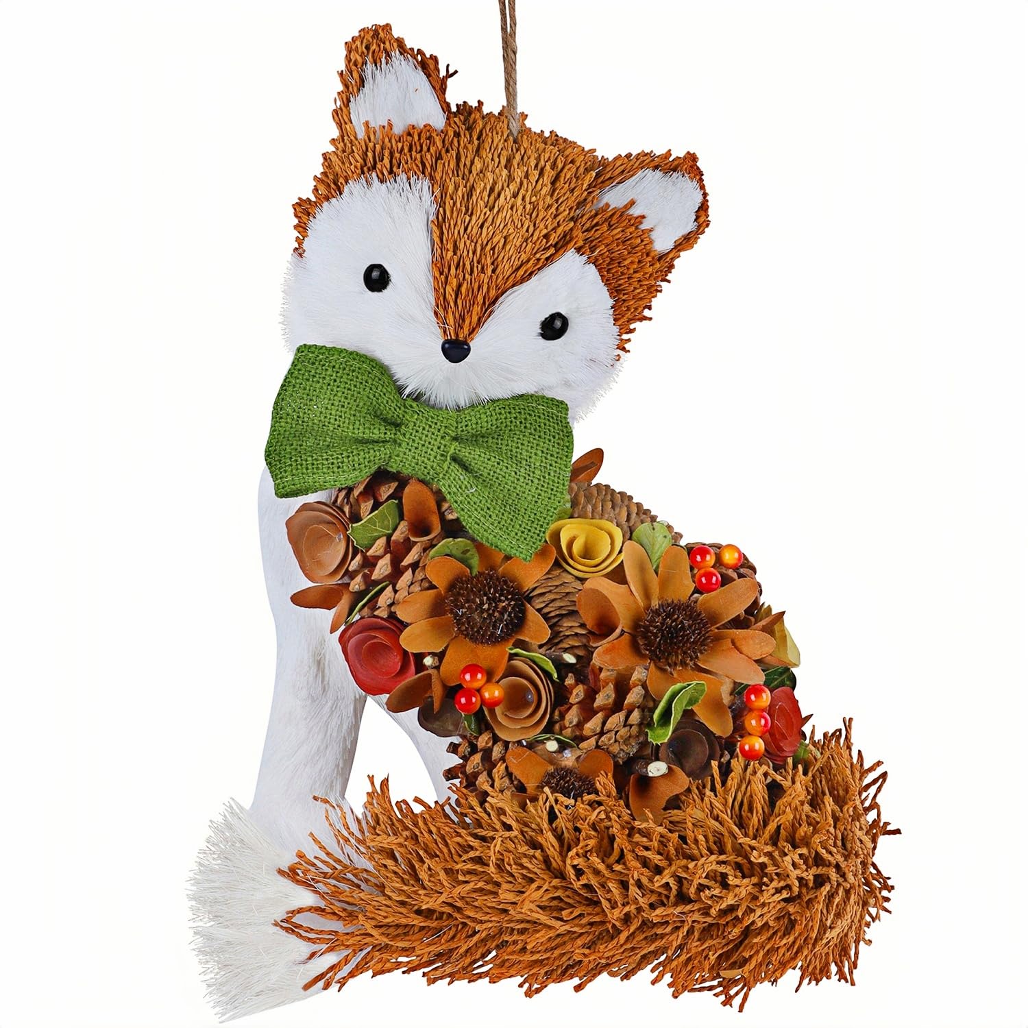 Animal de la forêt en paille Glintoper pour décoration d'automne et centres de table faits main
