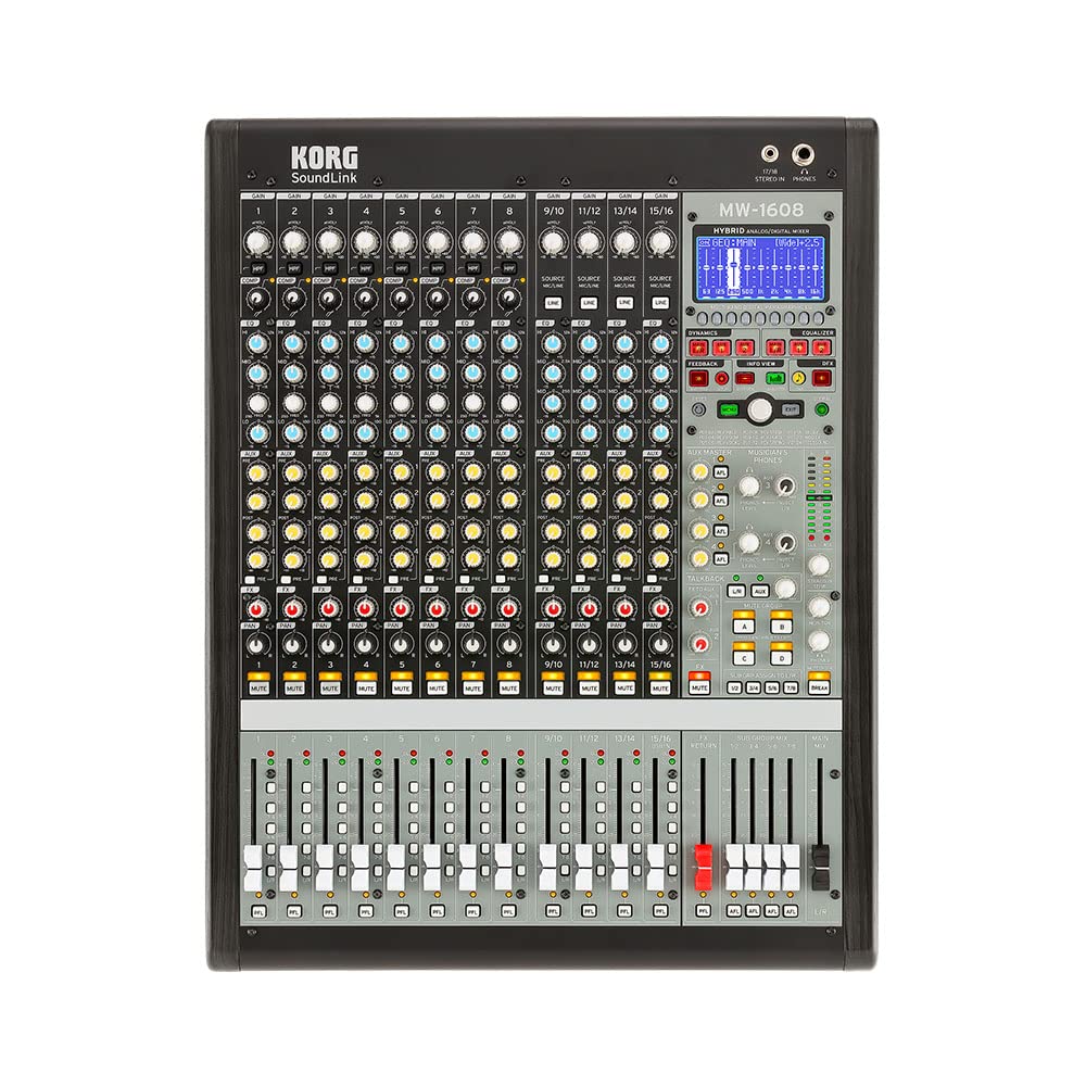 Amazon | KORG ハイブリッドミキサー SoundLink MW-1608 BK デジタル 