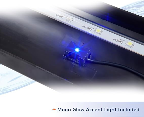 Aqueon LED Fish Tank Aquarium Strip Light Fixture, 20 Inch