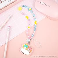 Vista 3 de iFace - Pulsera de cuentas de Hello Kitty y sus amigos - Correa universal para teléfono con dije, bonita cadena para muñeca, cordón estético