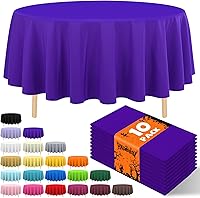 Vista 16 de Paquete de 10 manteles desechables de plástico premium de 54 x 108 pulgadas, mantel rectangular para mesa, para cumpleaños, bodas, Navidad, Beige