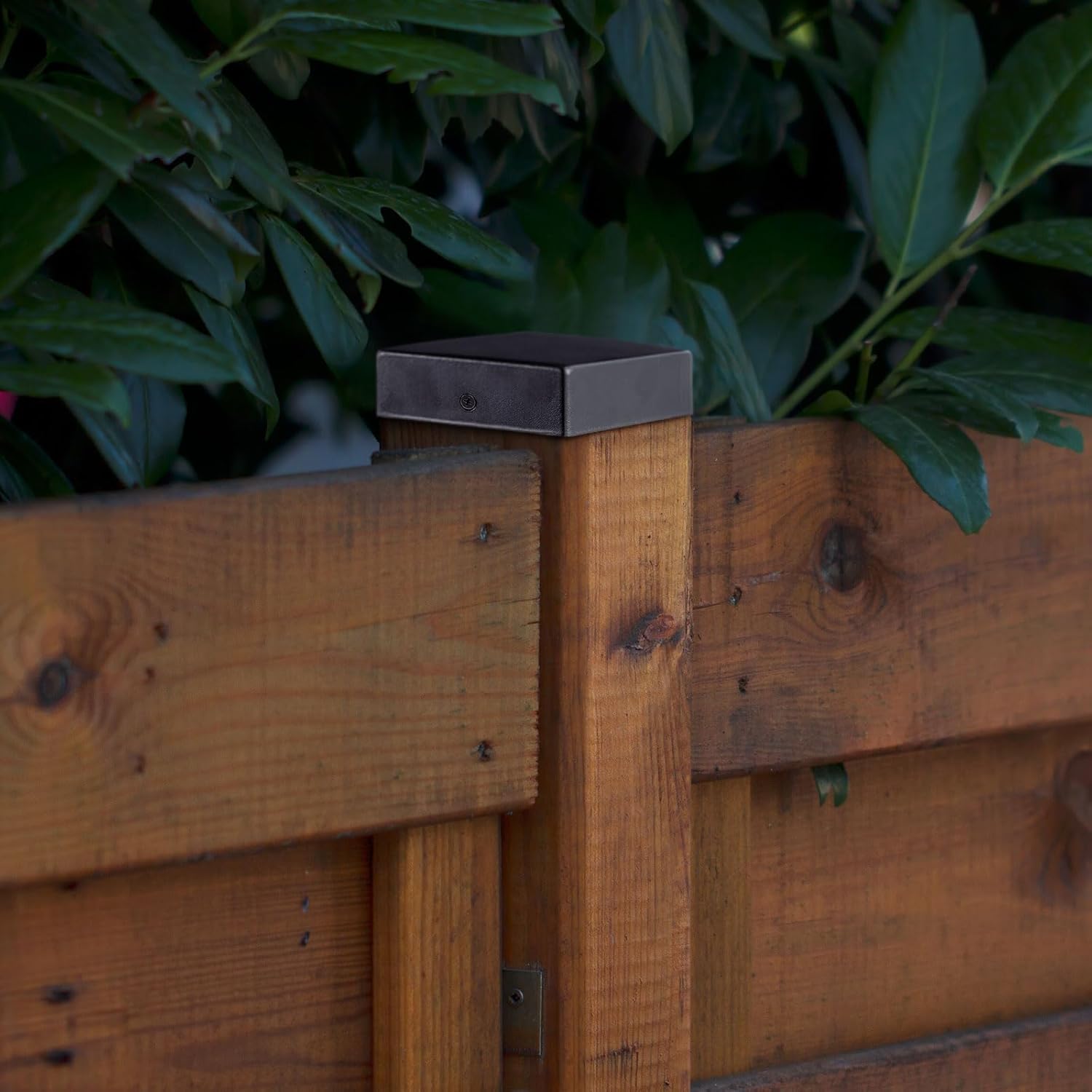 Pelopy 20 Pack 4 x 4" Flat Pyramid Post Cap for True 3-1/2" x 3-1/2" Wood Posts Black Galvanized Powder Coated Steel Weatherproof Caps Cover for Decks, Porches, or Corridors Mailbox