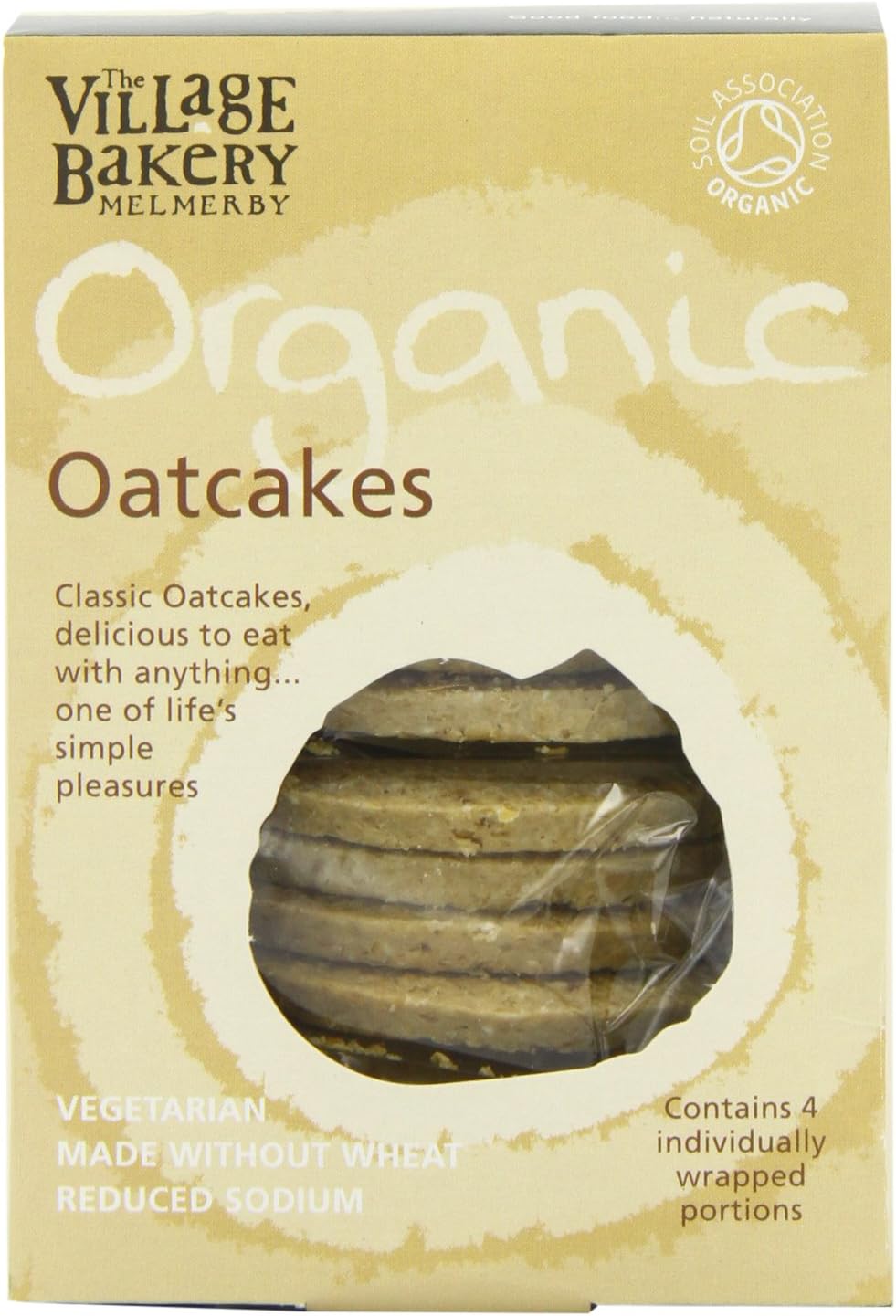 Village Bakery Organic Oat cakes Wheat Free 250 g (Pack of 4)