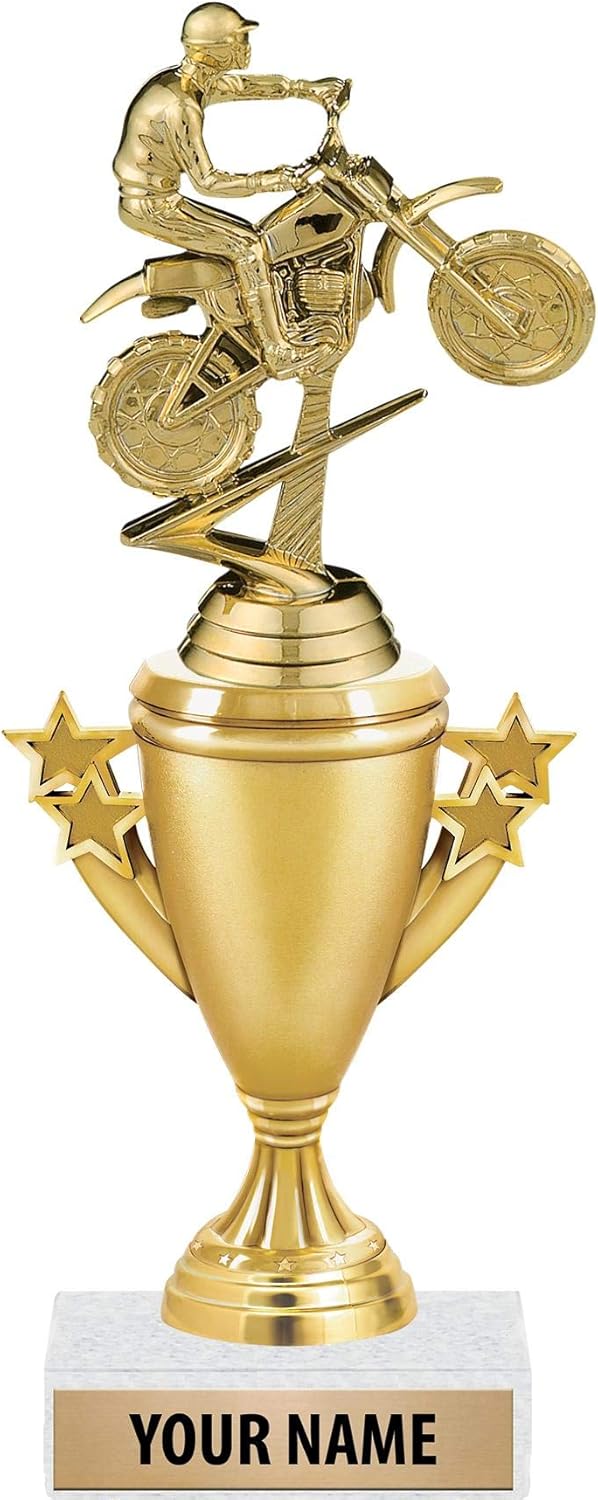 10" Dirt Bike Trophies Gold Dirt Bike Trophy Award