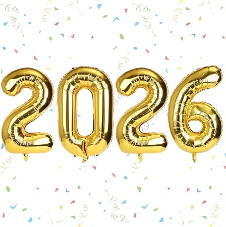Fukaisu 2026 Balloon Gold – Riesenballon Für Silvester, Geburtstage & Partys