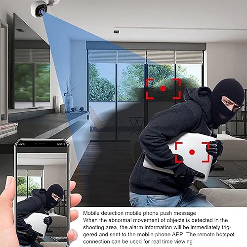 Miniatura 7 de ciciglow Cámara de seguridad A3, cámara de vigilancia HD 1080P, visión nocturna, conversación de 2 vías, detección de movimiento, almacenamiento de