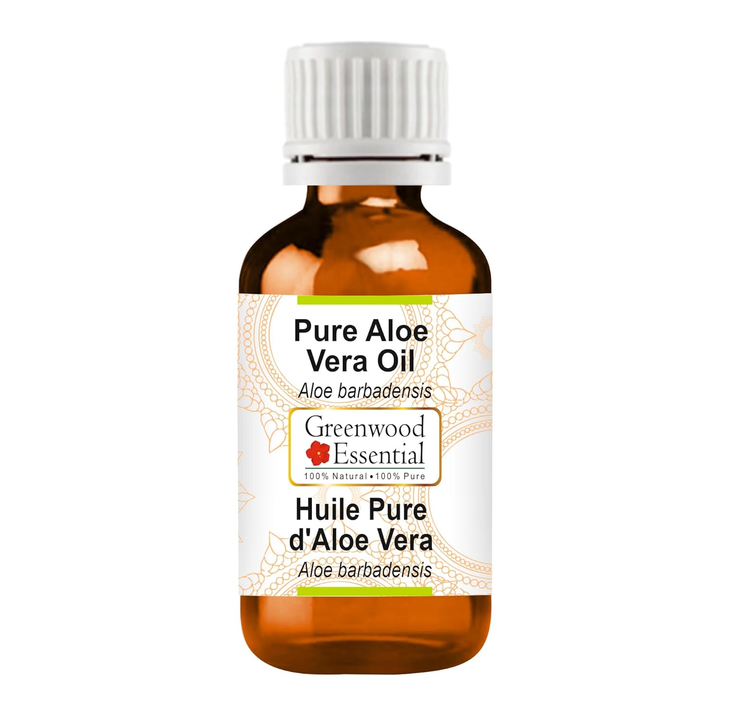 Greenwood Essential Aloe Vera Oil (Aloe barbadensis) | Infused | Pure | Non-Sticky | Lightweight | Hydrating Texture | For Skin & Hair | Men & Women | 100ml (3.38 oz)
