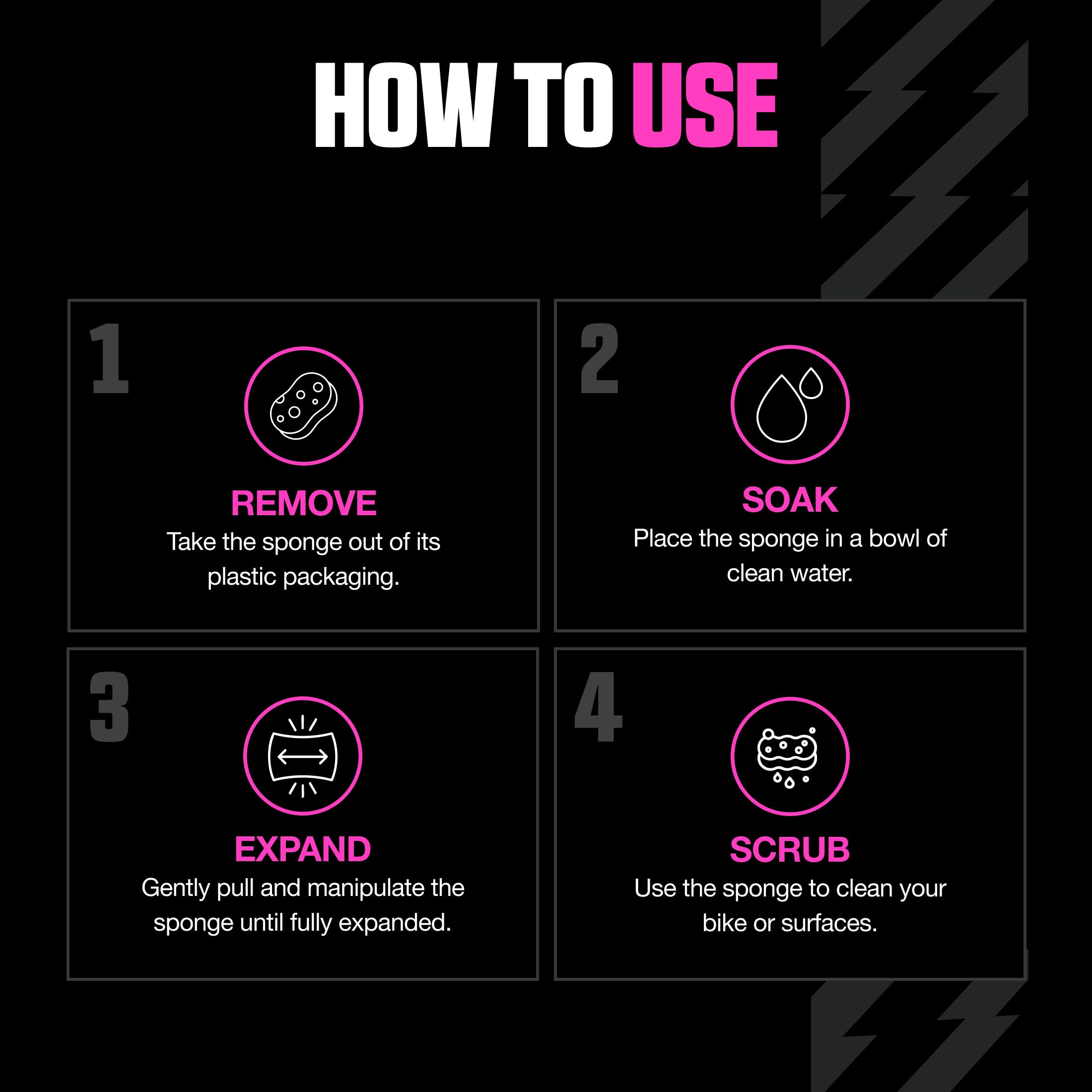 Muc-Off Expanding Sponge – Gąbka do Mycia Auta, Motocykli i Rowerów – Ergonomiczna Gąbka Rozprężna do Czyszczenia Rowerów i Pielęgnacji Samochodu