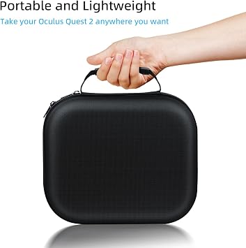 Mcbazel Hard Travel Case for Quest 3, for Quest 3S, EVA Storage Bag, Black
