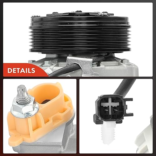 Miniatura 8 de A-Premium Compresor de aire acondicionado con embrague compatible con Ford Range 2019 2020 2021 2022 2023 2.3L