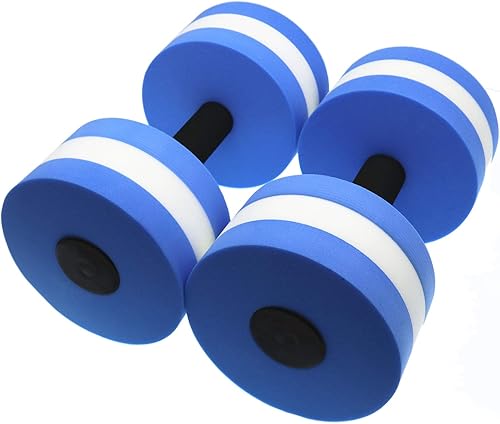 Miniatura 7 de Mancuerna de espuma para ejercicio aeróbico acuático, resistencia a la piscina, barra de mano, equipo de ejercicios para pérdida de peso (juego de 2)