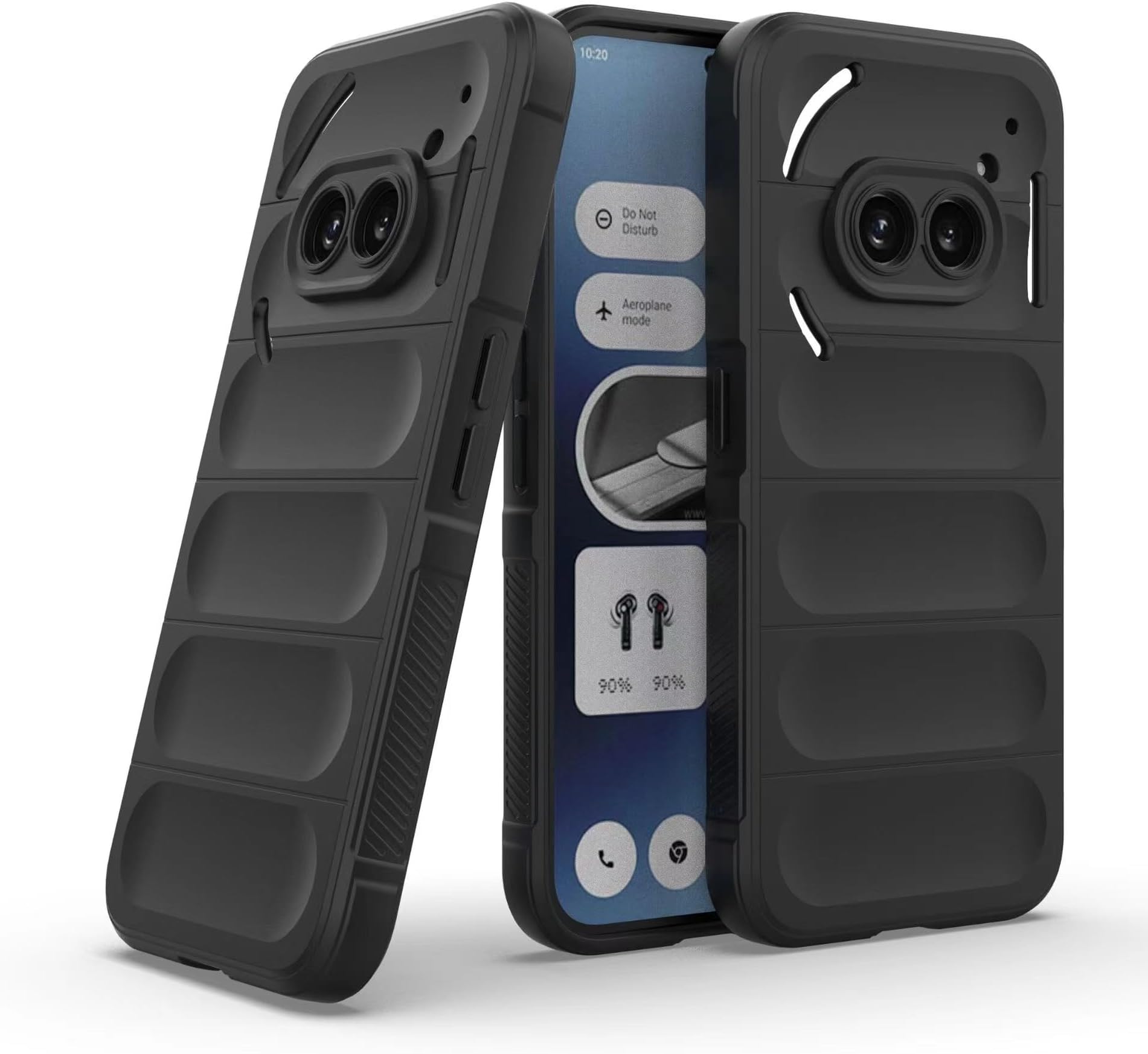 Case for Nothing Phone 2a 2024, Anti Scratch,Slim Shockproof TPU Bumper Cover Flexible Protective Phone Case Slim Fit Thin Cover for Nothing Phone (2a) 2024 (Black)