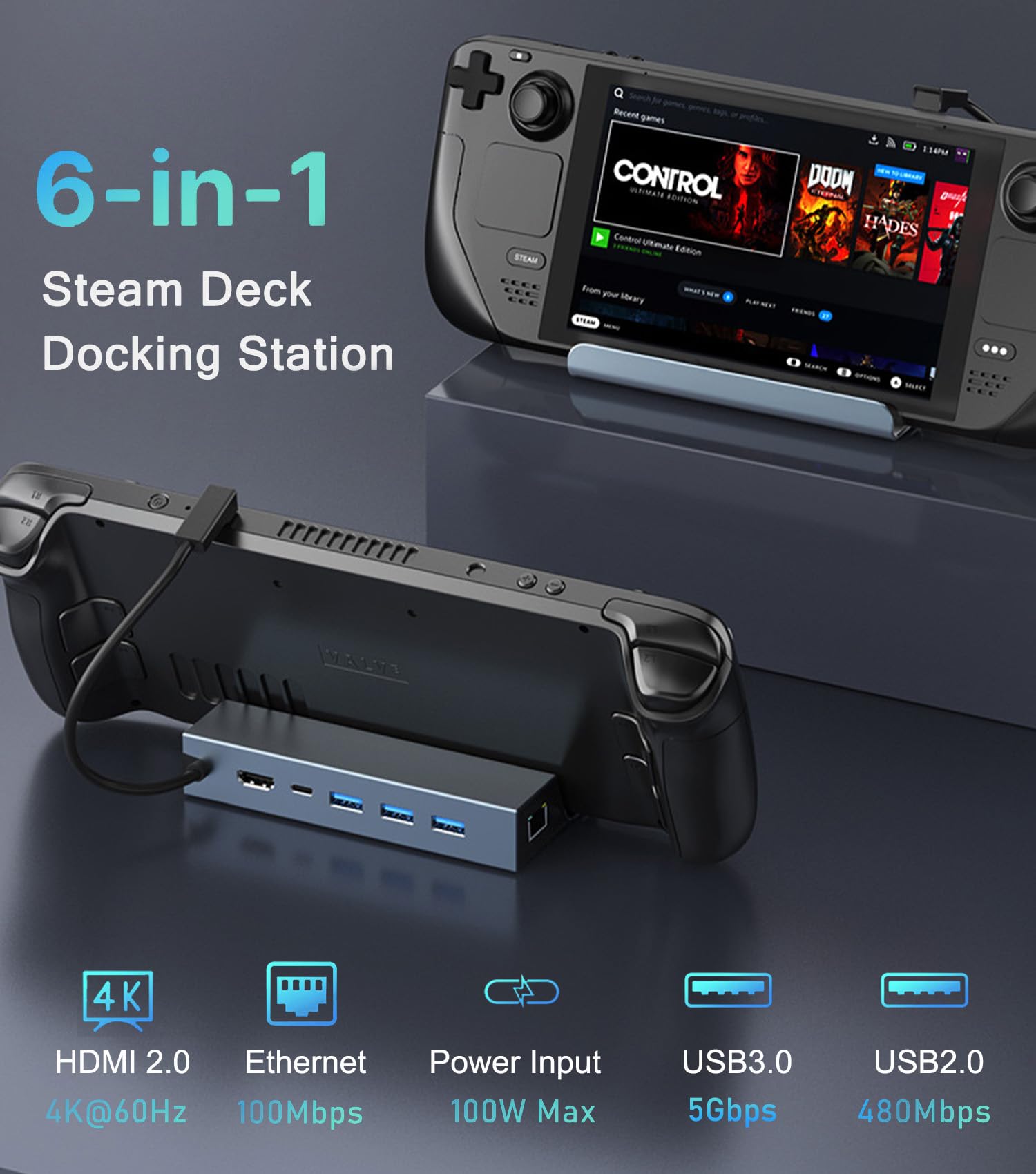 その他 Steam Deck 1TB OLED docking Station Amazon.com: Steam Deck Dock, Docking Station for Steam Deck/ROG