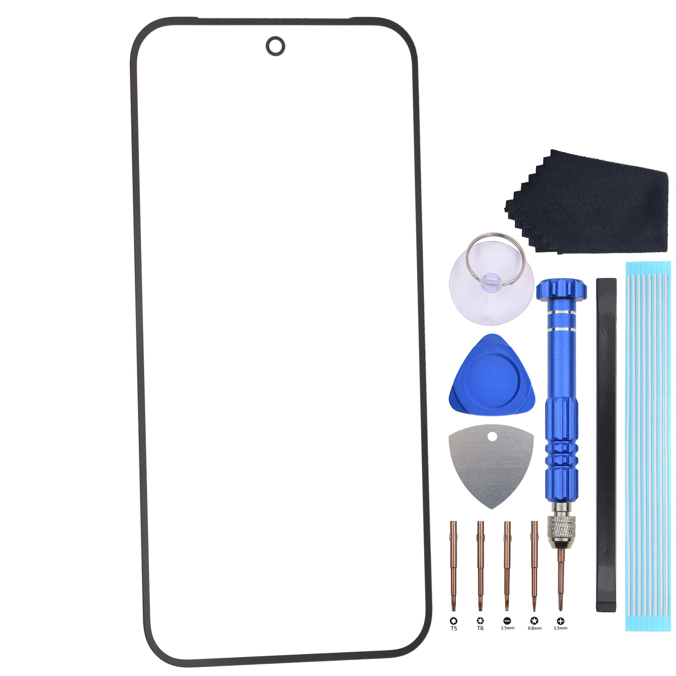 Glass Cover Replacement with Pre-cut OCA Adhesive for Google Pixel 9 Pro XL 6.8