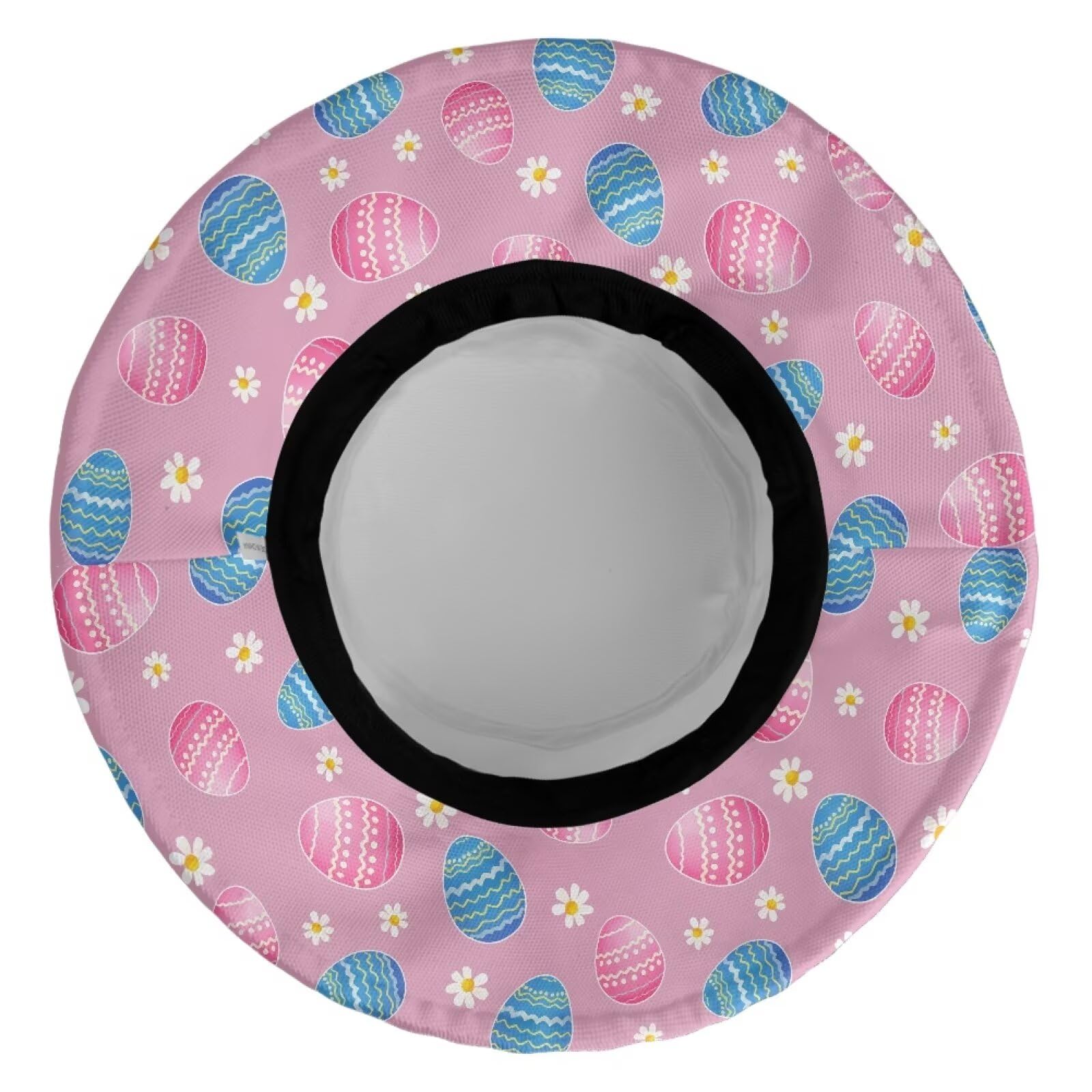 Nxidvxne Easter's Day Hats for Women Fashionable Blue and Pink Easter Egg Pattern Womens Hat Boonie Hat