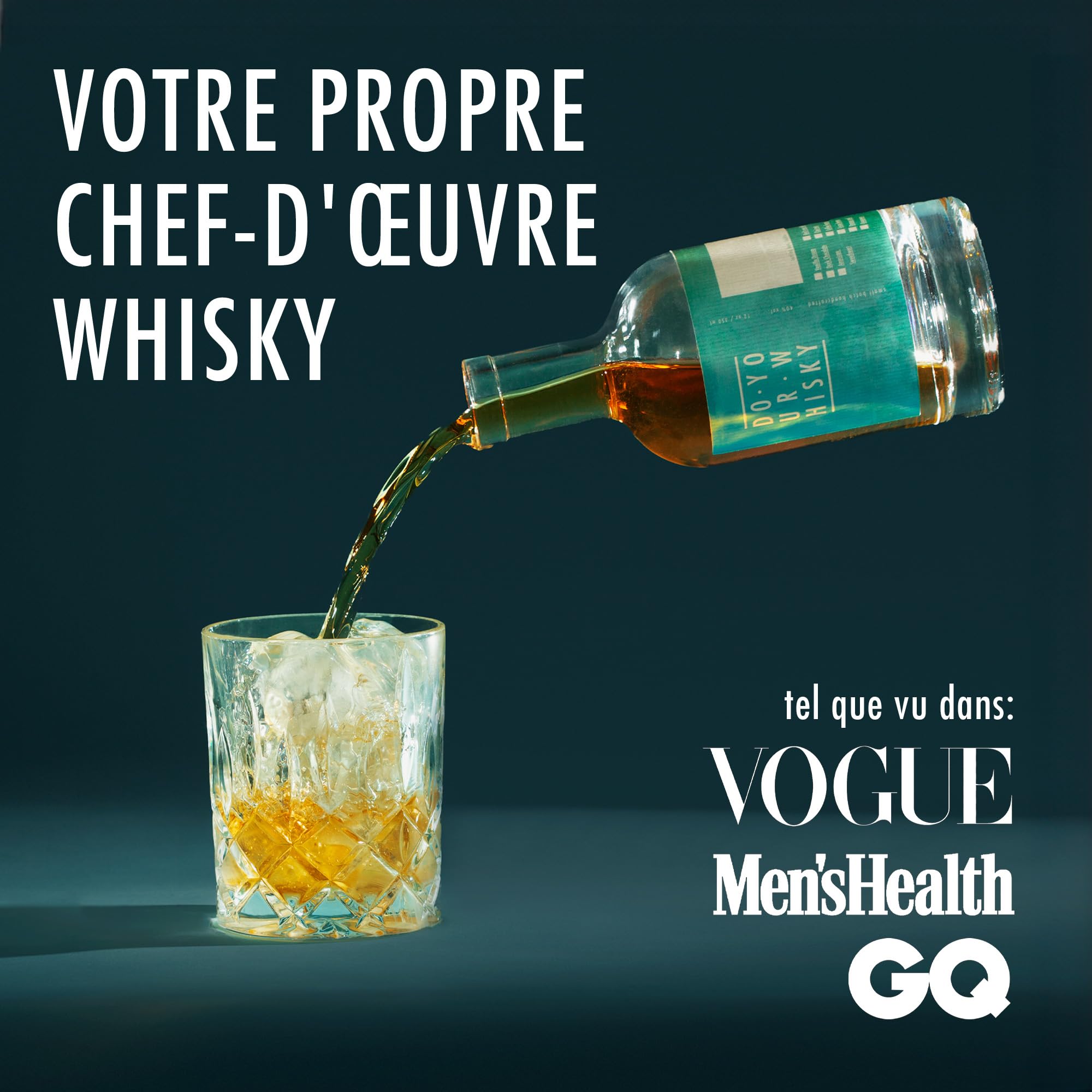 DO Your Whiskey | Kit d’Infusion Whisky DIY | Coffret Complet avec Bouteilles, Étiquettes & Guide | Idée Cadeau pour Amateurs de Whisky