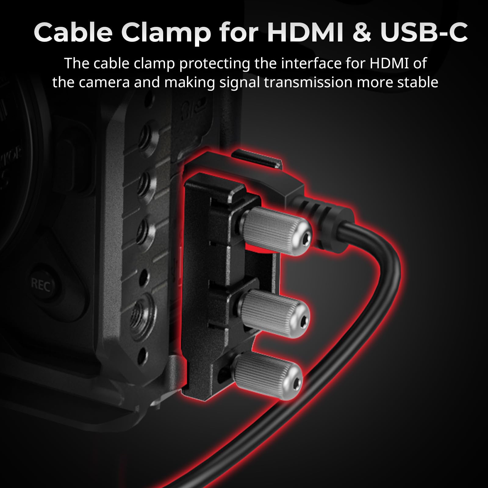 SMALLRIG HawkLock Cage d'extension à dégagement Rapide pour Nikon ZR avec poignée, Plaque de dégagement Rapide intégrée pour Arca, Compatible avec et trépieds pour DJI RS 3 Pro/RS 4 Pro, 5904