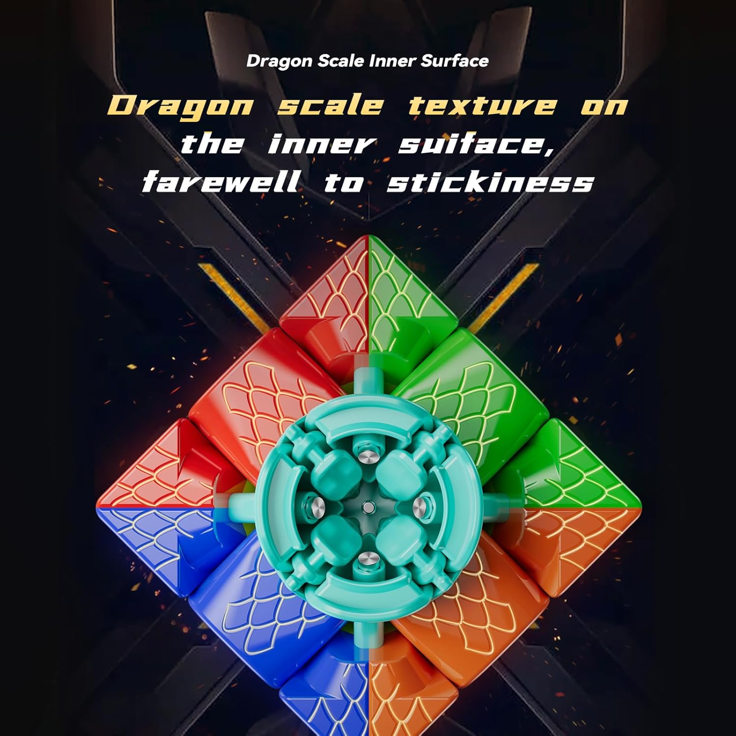 Moyu RS3M V5 SE SpeedCube 3x3 Cubo, Professional 3x3x3 rs3mv5 Magnetic Master Cube Stickerless Magic Cube, Puzzle Game for Speed Cuber, Gift for Adults and Children（Dual Adjustment Version