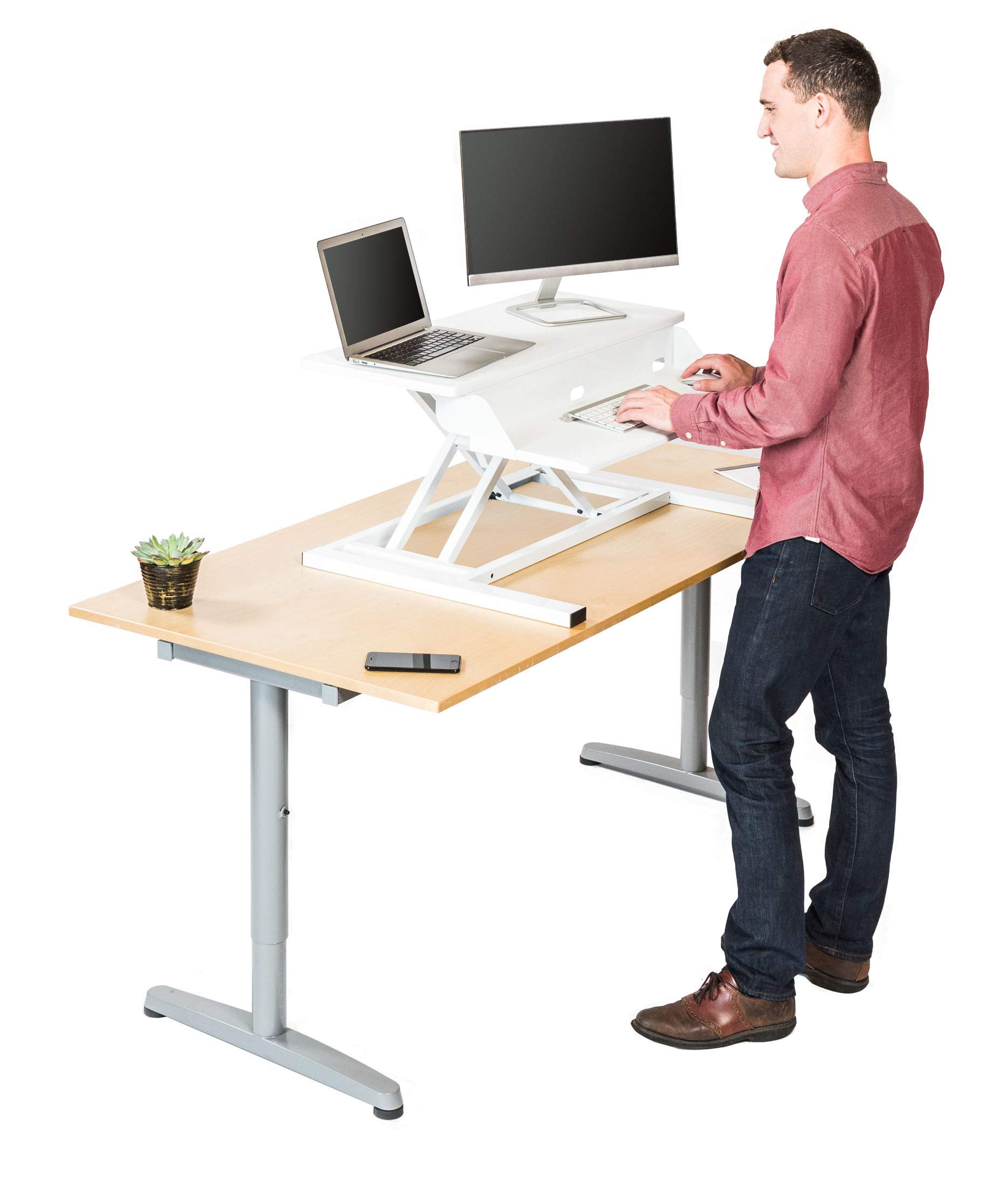 Stand Up Desk Store AirRise Pro Standing Desk Converter Adjustable