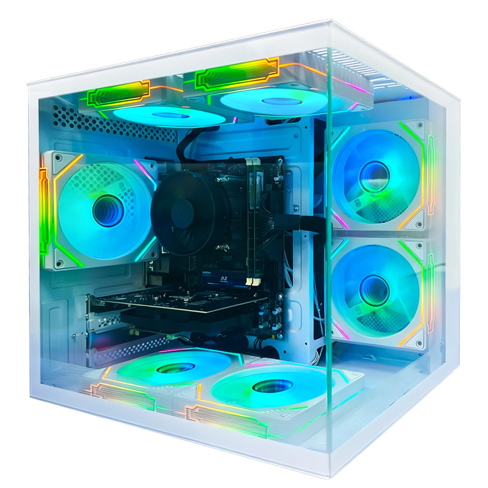 Amazon.com: Qehi Prebuilt Desktop PC,Core i7 Processor Up to 4.0