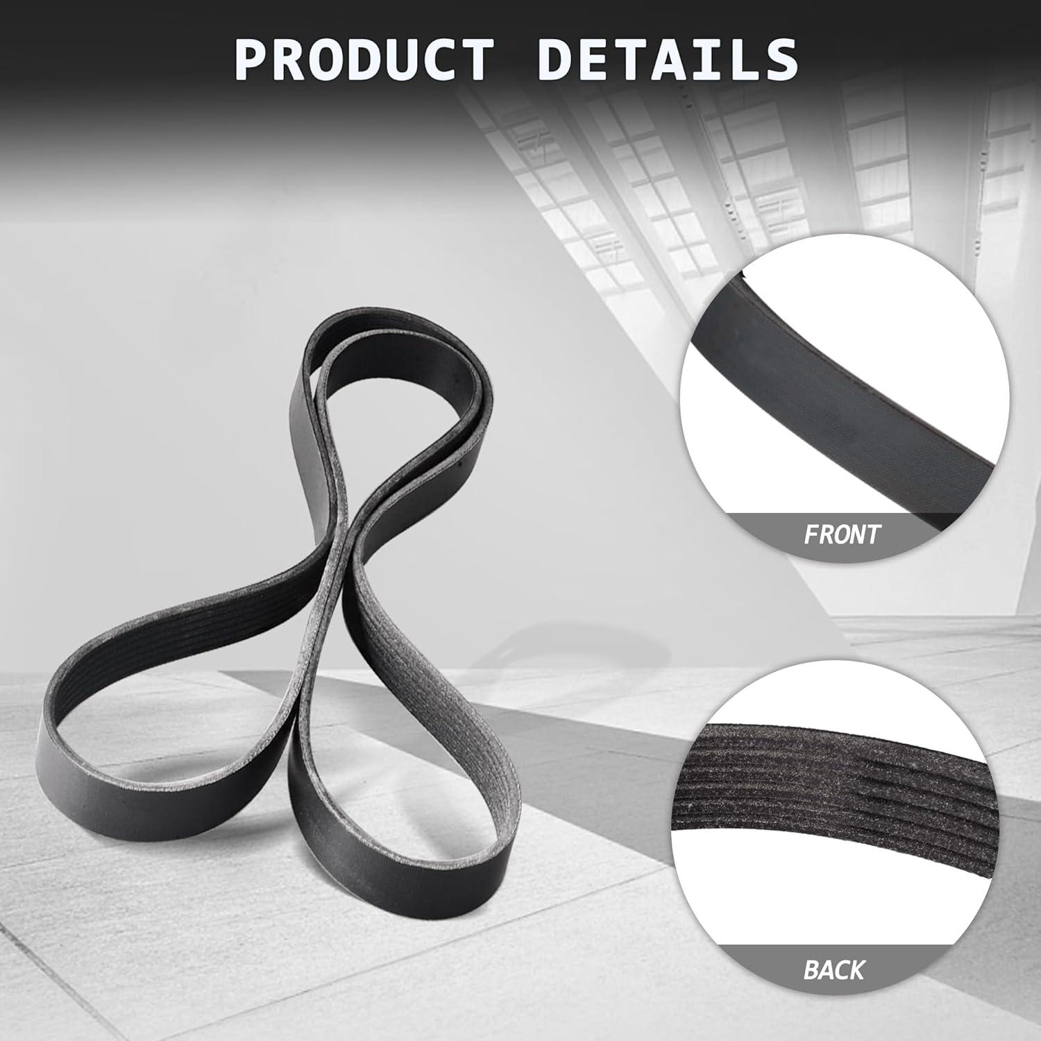 38920-RCA-A03 Serpentine Drive Belt Compatible for Honda Accord Odyssey Ridgeline Pilot Compatible for Acura MDX RDX RL TL TSX ZDX