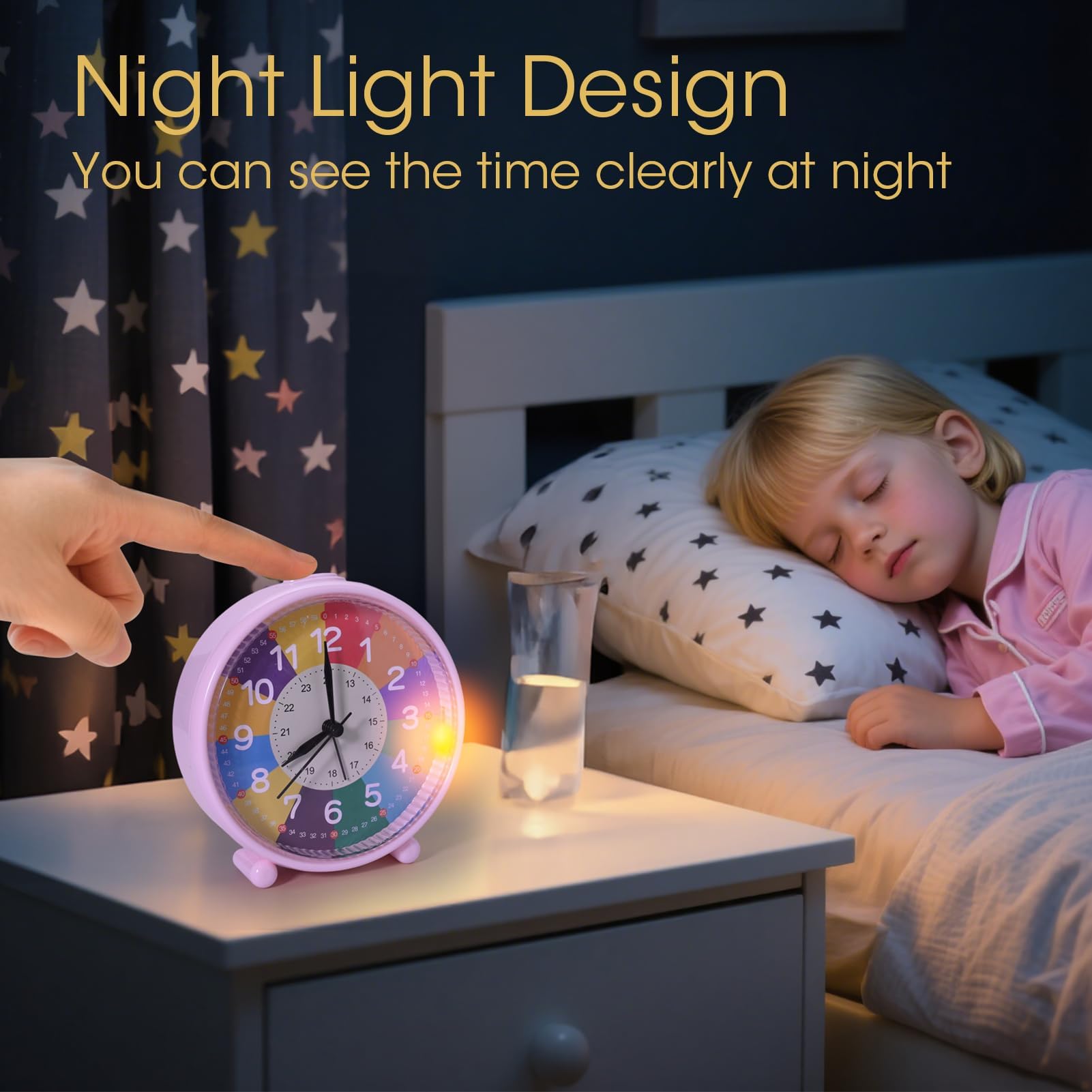 AMAZON 🔥🔥 ▶️▶️  Réveil Enfant Silencieux sans Tic-Tac, Réveil Analogique pour Apprentissage, Horloge Éducative, Facile à Lire à Pile 😱😱😱 7,67€ 😱😱😱 au lieu de 13,99€ En tant que partenaire