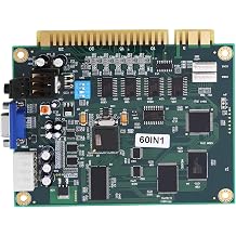 Classic 60 in 1 Multicade PCB Board Universal Jamma Connector Game Machine Parts for Upright and Cocktail Cabinets with CGA VGA Output Trackball Joystick Support
