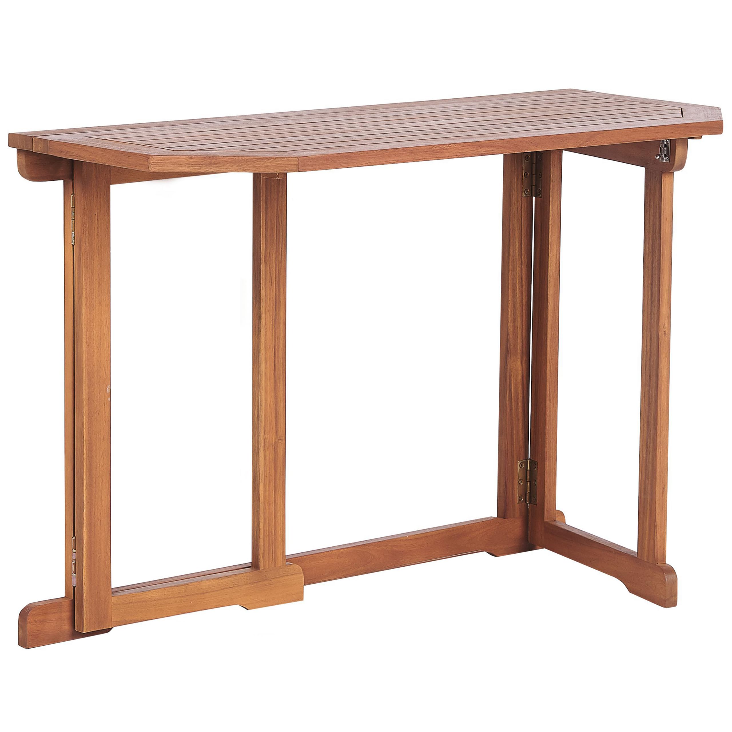 Balkontisch Akazienholz hellbraun 110 x 47 cm klappbar Landhausstil Treia