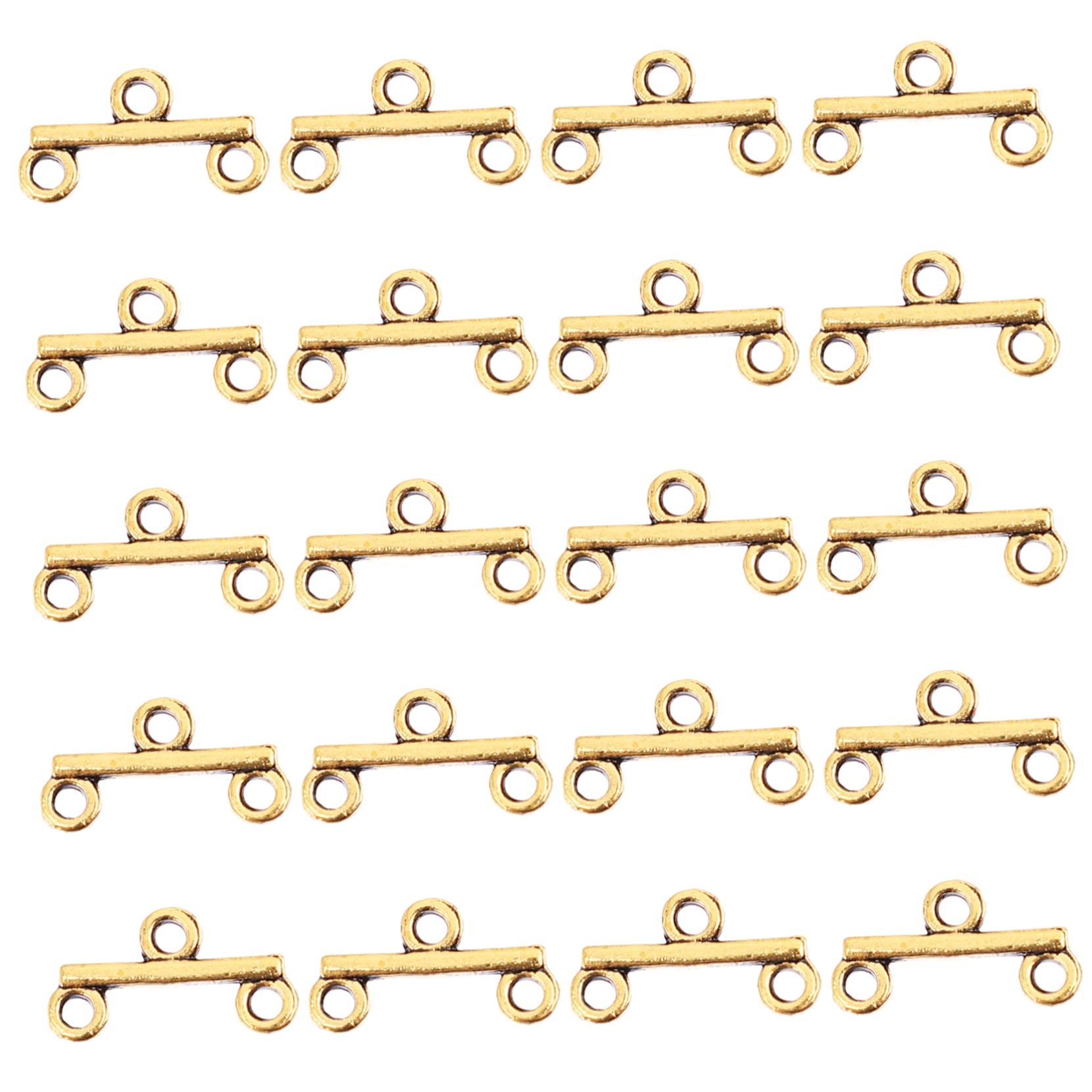SHINEOFI 300piezas Enganches De Joyería Clasps Para y Pulseras Accesorios De Bricolaje Color Antiguo Doble Perfectos Para Creaciones De Bisutería