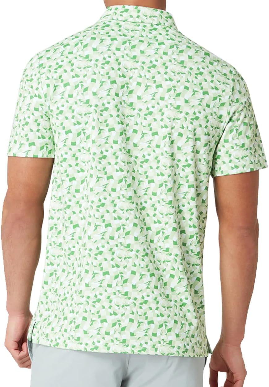 Penguin Original Men's All Over Print Underwater Mosaic Golf Polo Shirt