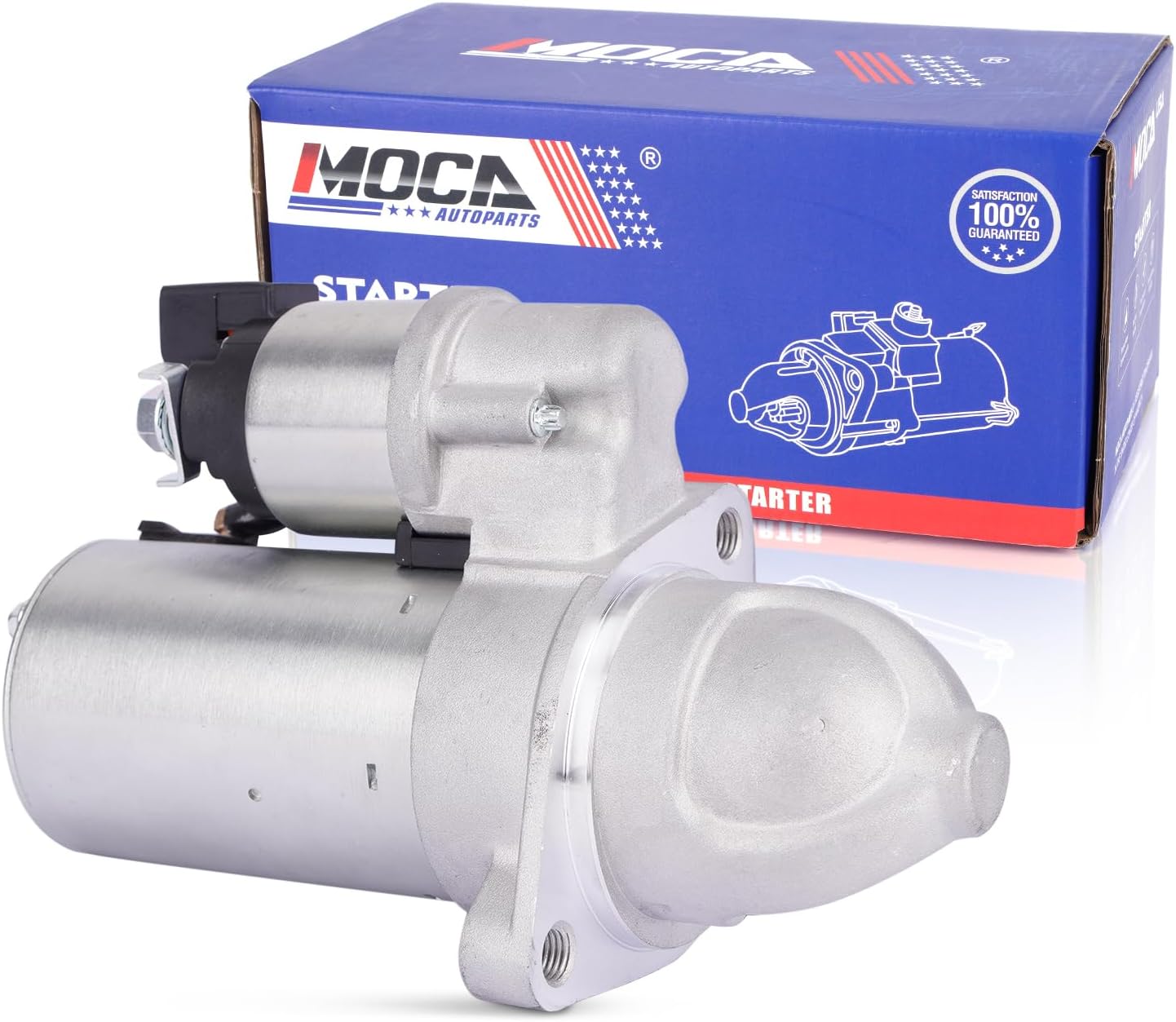MOCA Starter Motor 6975N Fits 2011-2014 for Hyundai Sonata 2.0L & 2010-2013 for Kia Forte Koup 2.0L 2.4L & 2010-2015 for Hyundai Tucson 2.4L & 2011-2016 for Kia Sportage 2.0L