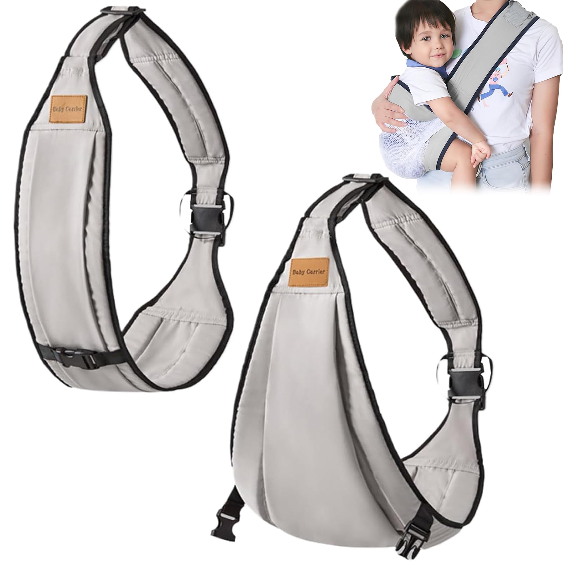 Babytragetuch,Kleinkind Trage Seitlich,Babytrage Seitlich,Verstellbare Schulter Babytrage,Multifunktionale Tragegurt Baby,Babys von 0 bis 36 Monaten, Kleinkinder bis 20kg