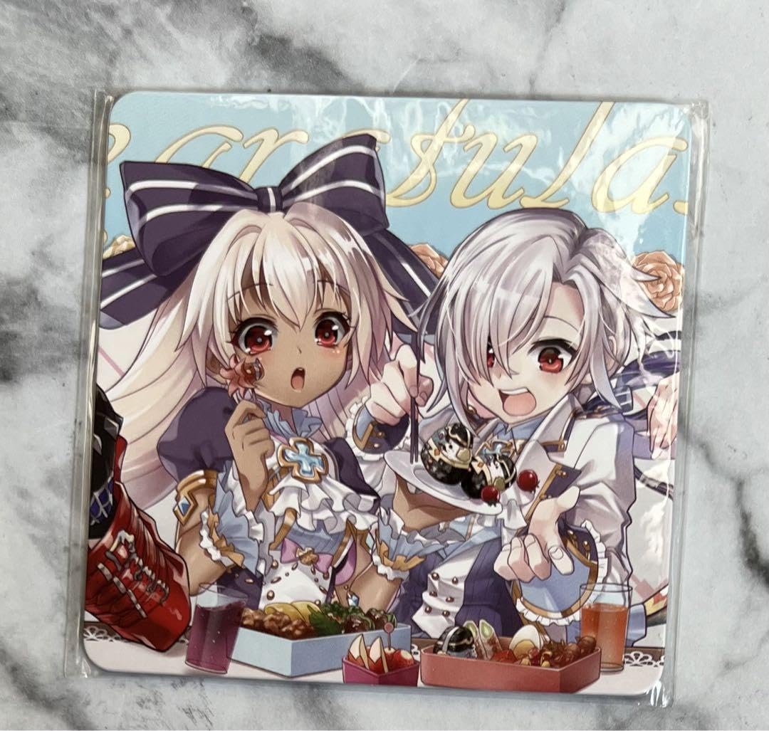 白猫プロジェクト アイリス コースター 箔押し Shironeko Project - Coaster (エレノア＆アイリス＆闇の王子