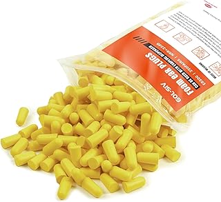 GOL-SIV 250 Pairs Quality Foam Ear Plugs Bulk, NRR 32dB for Shooting,Sleeping,Work & Construction Site,Yellow