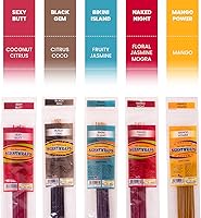 Vista 3 de Hem - Varitas de incienso – 10 aromas Veriety Pack 12 varitas cada uno – 11 pulgadas – 120 varillas en total – con soporte de aroma natural