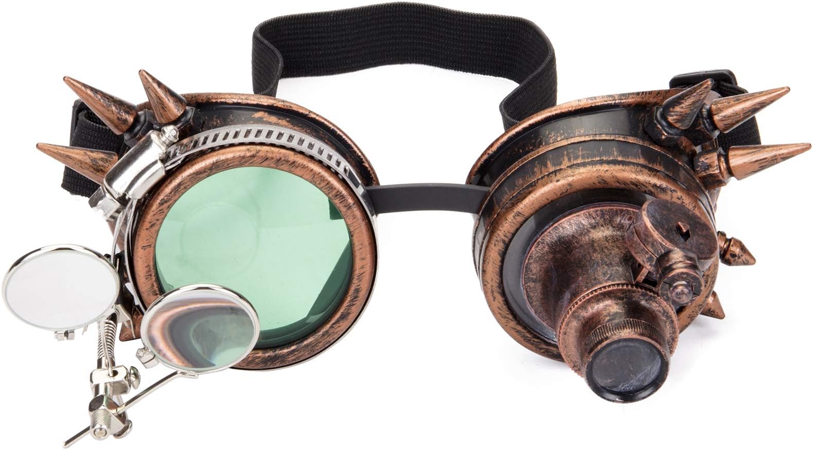 FOCUSSEXYFOCUSSEXY Kaleidoscope Glasses Rave Crystal Prism Steampunk Goggle Fashion