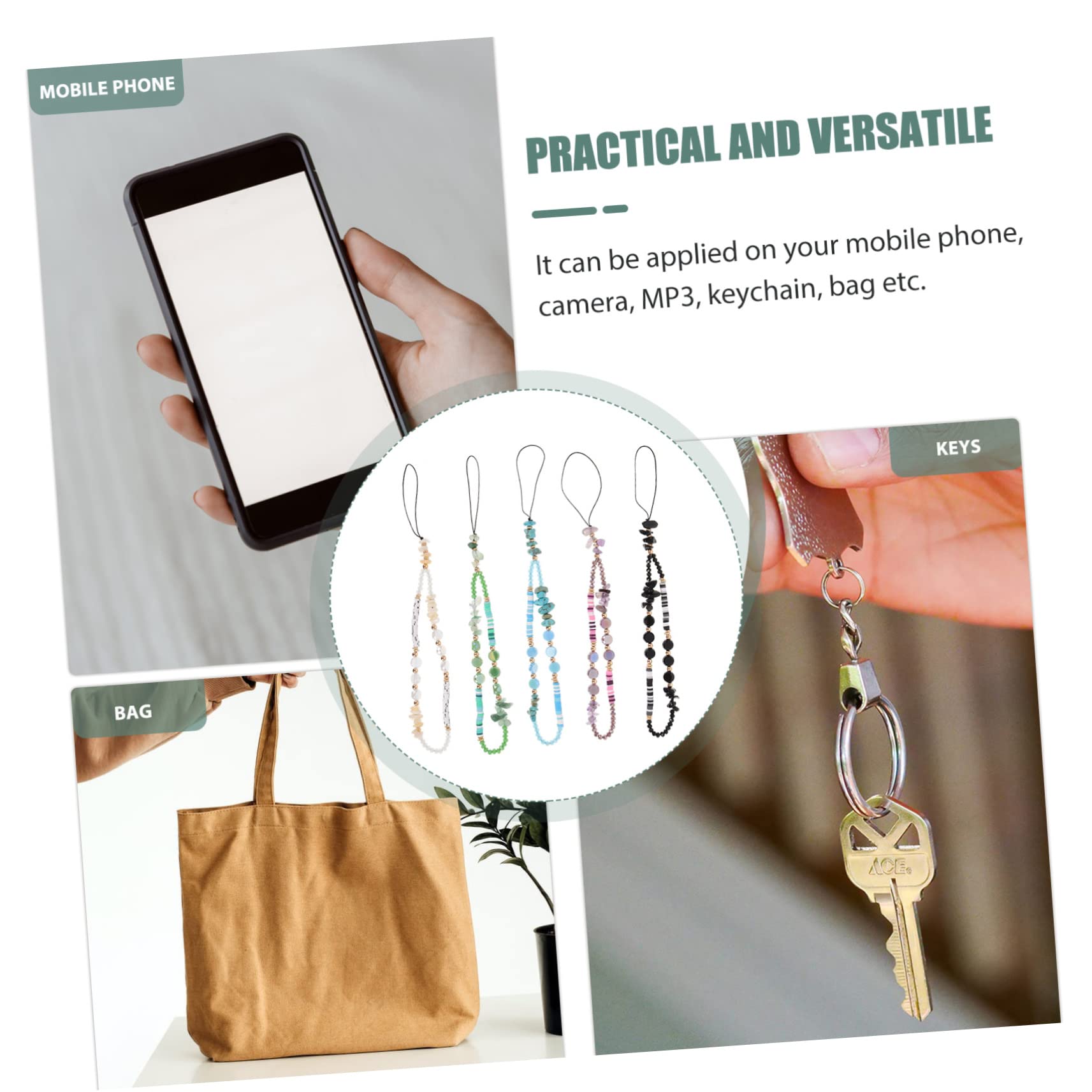 NUOBESTY Lanyard Para Teléfono Correa Decorativa Para Colgar Accesorios De Teléfono Para Evitar Pérdidas